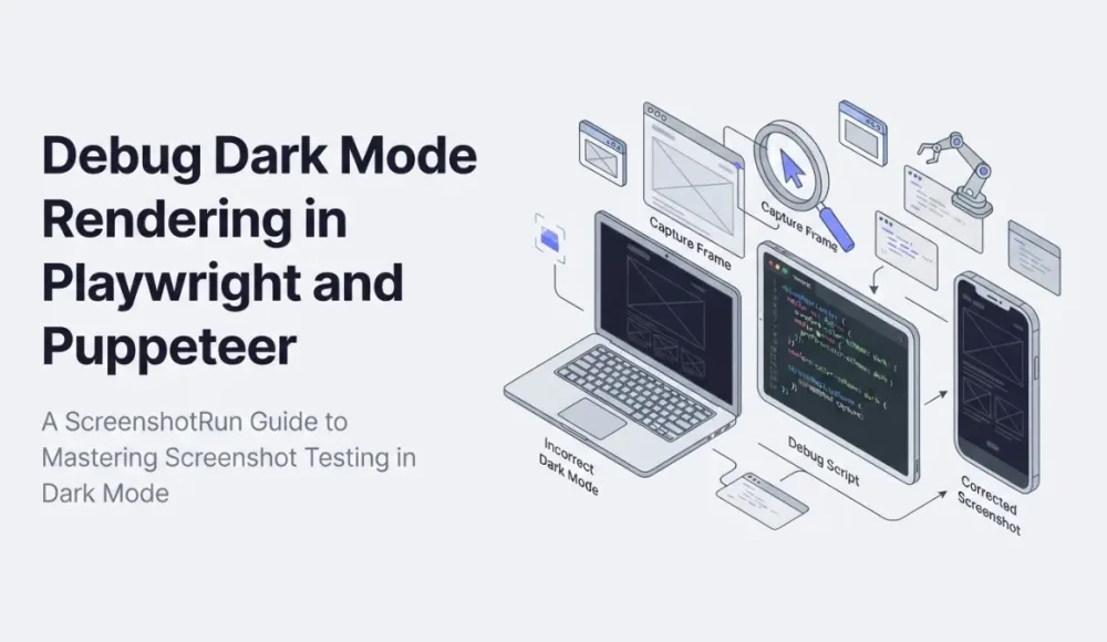 Debug Dark Mode Rendering in Playwright and Puppeteer