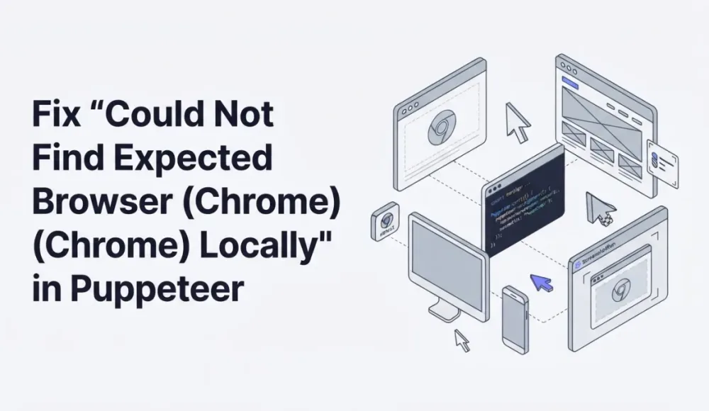 Fix "Could Not Find Expected Browser (Chrome) Locally" in Puppeteer