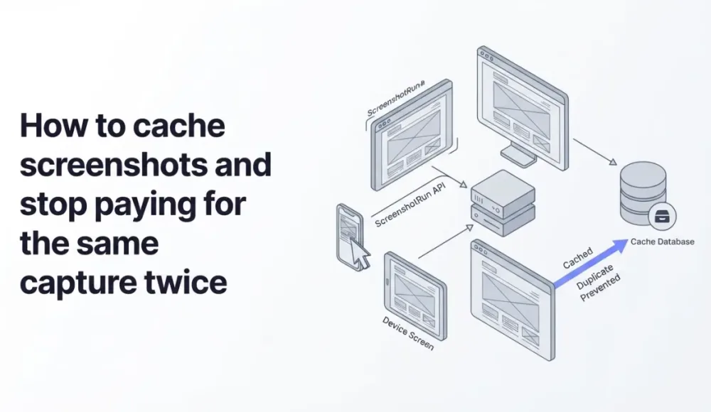 How to cache screenshots and stop paying for the same capture twice