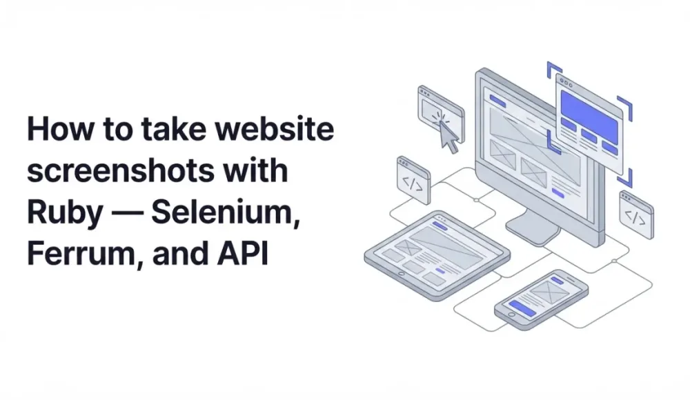 How to Take Website Screenshots with Ruby — Selenium and Ferrum Guide