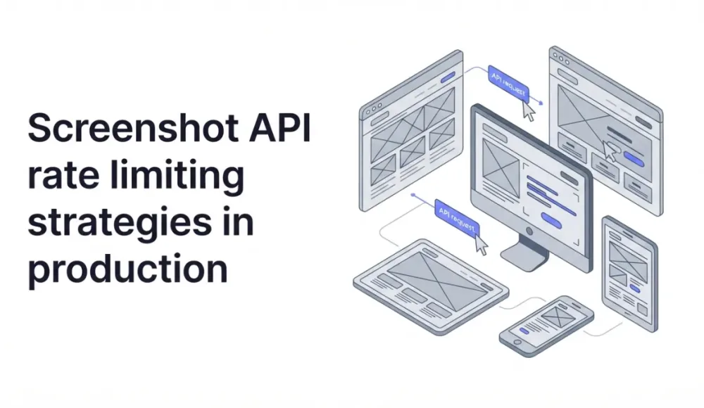 Screenshot API rate limiting strategies in production