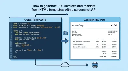 Generate PDF Invoices from HTML (Stripe + Paddle Webhooks)