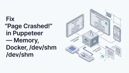 Fix "Page Crashed!" in Puppeteer — Memory, Docker, /dev/shm