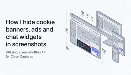 How I hide cookie banners, ads and chat widgets in screenshots