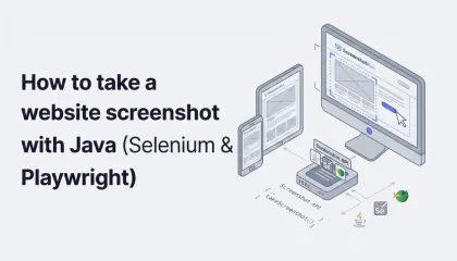 How to take a website screenshot with Java (Selenium & Playwright)