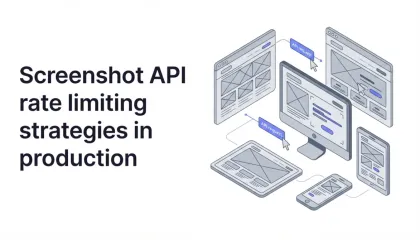 Screenshot API rate limiting strategies in production