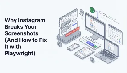 Why Instagram Breaks Your Screenshots (And How to Fix It with Playwright)